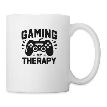 Meine Therapie spielen - Tasse - Weiß - Rechts