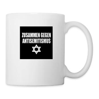 zusammen gegen antisemitismus - Tasse - Weiß - Rechts