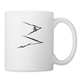 Mountainbike Sport Fahrrad - Tasse - Weiß - Rechts