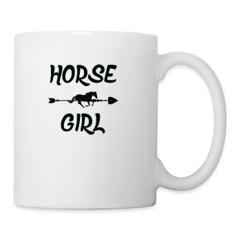Pferde Sport Dressur Springreiten - Tasse - Weiß - Rechts