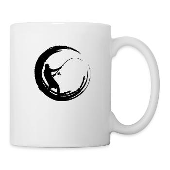 Angler Spruch Fischen Fischer Geschenksidee - Tasse - Weiß - Rechts