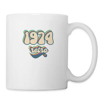 1974 Retro Geschenkidee - Tasse - Weiß - Rechts