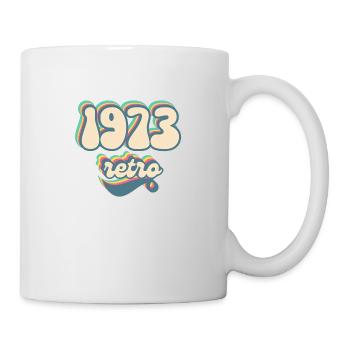 1973 Retro Geschenkidee - Tasse - Weiß - Rechts