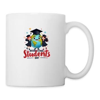 TAG DER INTERNATIONALEN STUDIERENDEN - Tasse - Weiß - Rechts