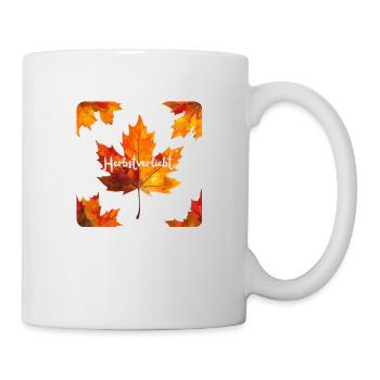 L’automne en amour – Feuille d’érable Feuilles d’automne Design - Mug blanc - blanc - Droite