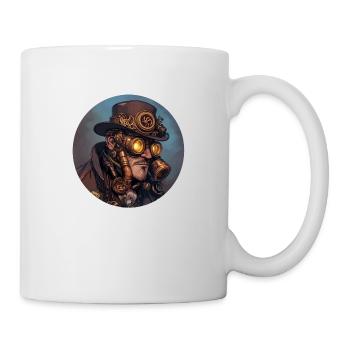 Steampunk style: nostalgia meets technology - Mug - white - Right