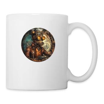 Steampunk technology: Retro meets future - Mug - white - Right