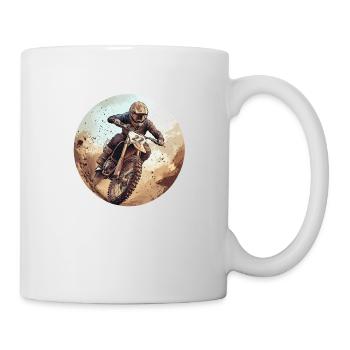 L’adrénaline à l’état pur : le motocross pour les vrais héros - Mug blanc - blanc - Droite