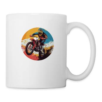 Motocross Action: Pure Freedom and Adrenaline - Mug - white - Right
