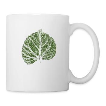 Linden leaf / lime leaf - NATURE & FOREST - Mug - white - Right