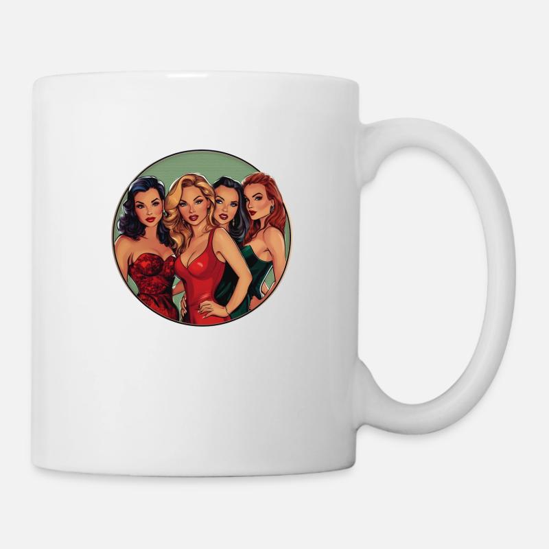 Elegant evening with the best friends - Mug - white