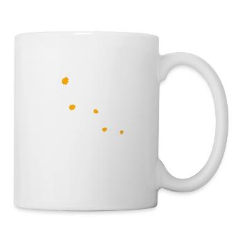 Beaucoup de jolies fleurs motif décoratif coloré belle - Mug blanc - blanc - Droite
