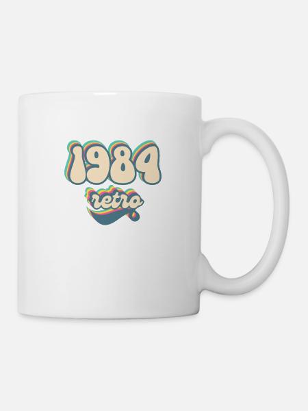 1984 Retro Geschenkidee - Tasse - Weiß