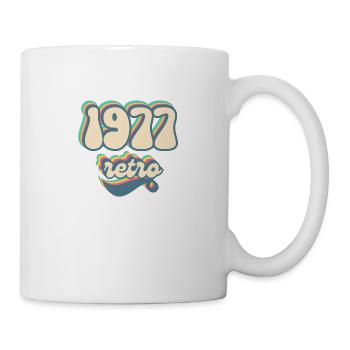 1977 Retro Geschenkidee - Tasse - Weiß - Rechts