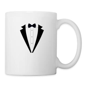 Smoking de fête vintage - Mug blanc - blanc - Droite