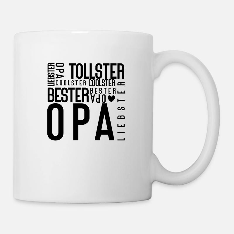 tollster coolster liebster bester OPA - Tasse - Weiß