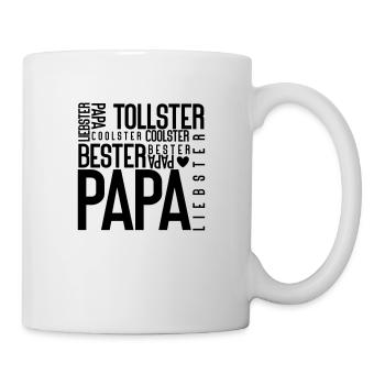 tollster coolster liebster bester PAPA - Tasse - Weiß - Rechts