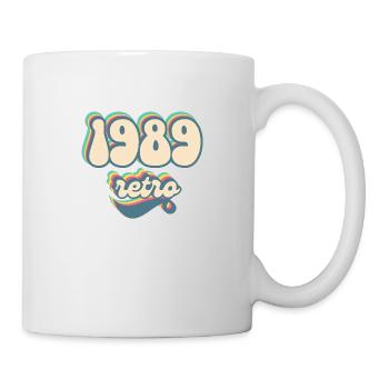 1989 retro idée cadeau - Mug blanc - blanc - Droite