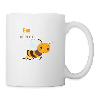 Süßes Bienen-Motiv – Bee my friend für Kinder - Tasse - Weiß - Rechts