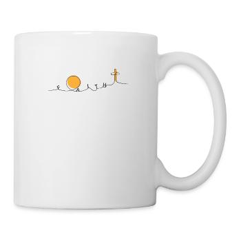Er ist auferstanden Glaube He Is Risen Faith - Mug blanc - blanc - Droite