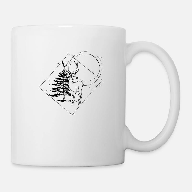 Cerf - Mug blanc - blanc