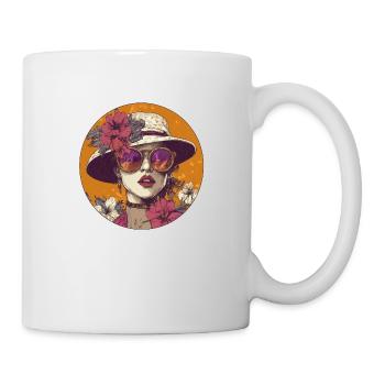 Flowers and style: A touch of summer glamour! - Mug - white - Right