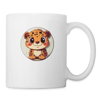 Léopard mignon : sauvage et adorable ! - Mug blanc - blanc - Droite