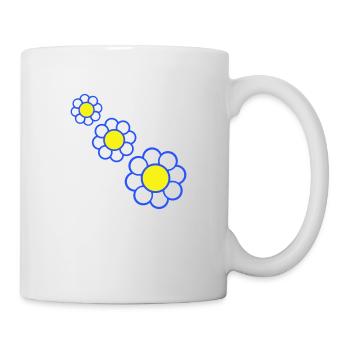 3 Marguerites Blanches Fleurs Printemps Eté Jolie - Mug blanc - blanc - Droite