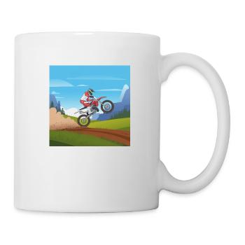 Moto, Mottocross, Moto, Vélo - Mug blanc - blanc - Droite