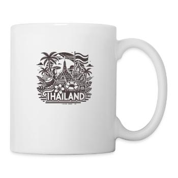 Thailand - 3 - Tasse - Weiß - Rechts