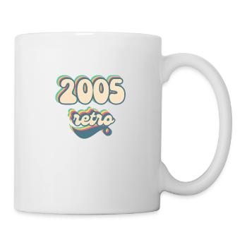 2005 retro idée cadeau - Mug blanc - blanc - Droite