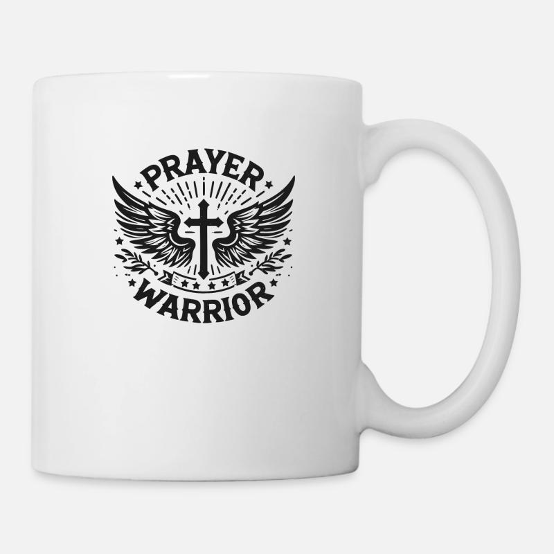 Gebets-Krieger - Tasse - Weiß