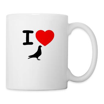 Colombes - Mug blanc - blanc - Droite