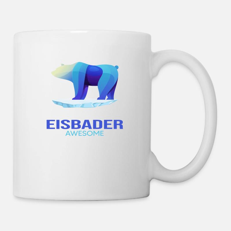 Eisbader winterbaden Eisbär eisbaden - Tasse - Weiß
