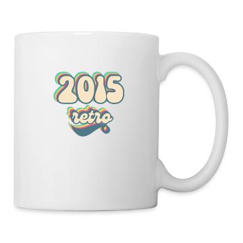 2015 Retro Geschenkidee - Tasse - Weiß - Rechts