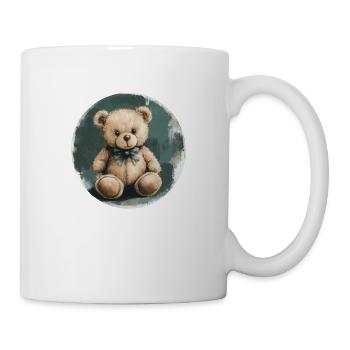 Ours en peluche élégant : Nostalgie câline ! - Mug blanc - blanc - Droite
