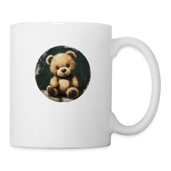 Vintage Teddy : le charme câlin d’une époque révolue - Mug blanc - blanc - Droite
