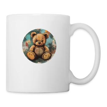 Vintage Bear : la nostalgie avec style ! - Mug blanc - blanc - Droite