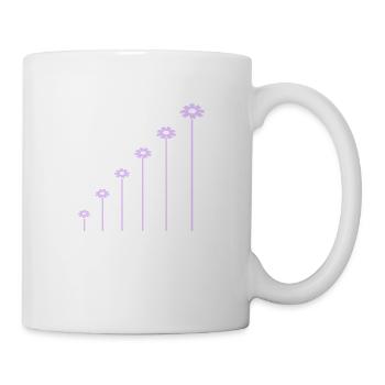 Lot de jolies fleurs Marguerite motif décoratif - Mug blanc - blanc - Droite