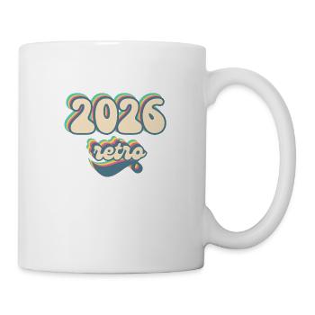 2026 retro idée cadeau - Mug blanc - blanc - Droite