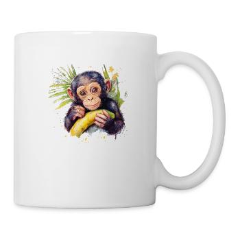 Of chimpanzees and humans - Mug - white - Right