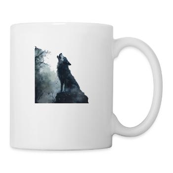 Qui a peur du méchant loup ? - Mug blanc - blanc - Droite