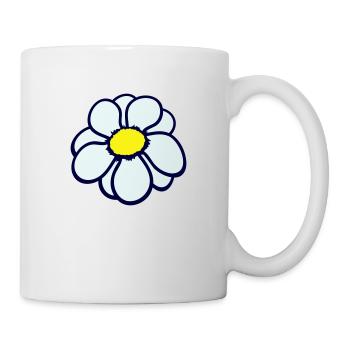 Petite Fleur Marguerite Blanche Décorative Belle Nature - Mug blanc - blanc - Droite