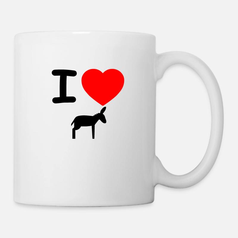 Âne - Mug blanc - blanc