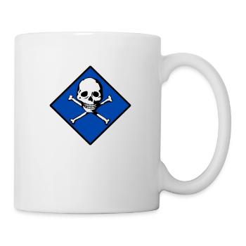 Skull and bones - Mug - white - Right