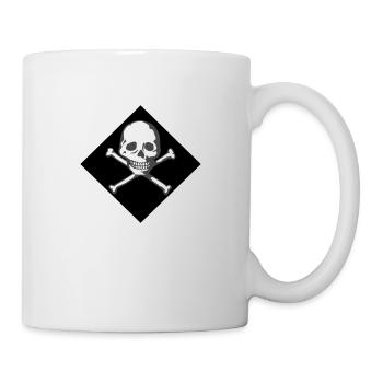 Schädel und Knochen - Tasse - Weiß - Rechts