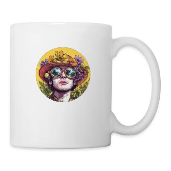 Blossom magic: Flower power in retro style! - Mug - white - Right