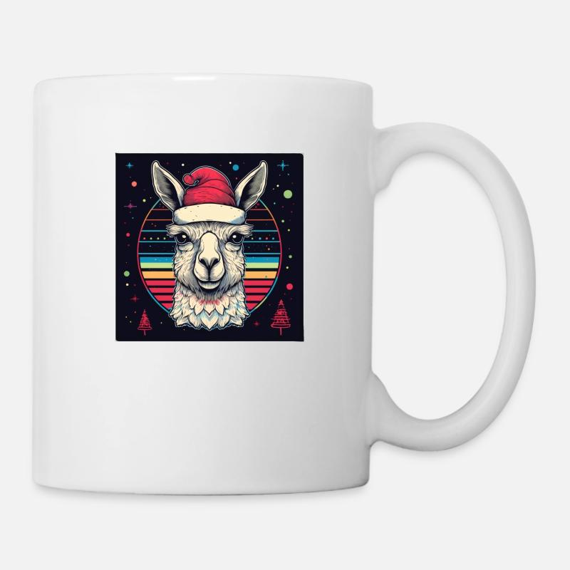 Alpaka X-Mas - Tasse - Weiß