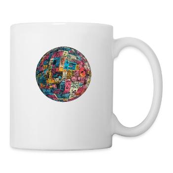 Retro-Future Sphere: Technicolor Vision! - Tasse - Weiß - Rechts
