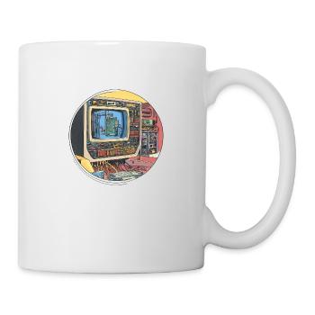 Retro-Tech: The Beginnings of the Computer World! - Mug - white - Right